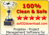 Projetex - Project Management Software for Translation Agencies 2006 Clean & Safe award